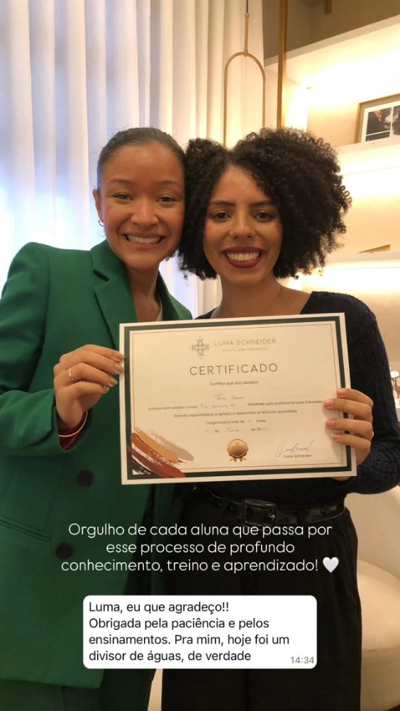 Depoimento de aluna verificada