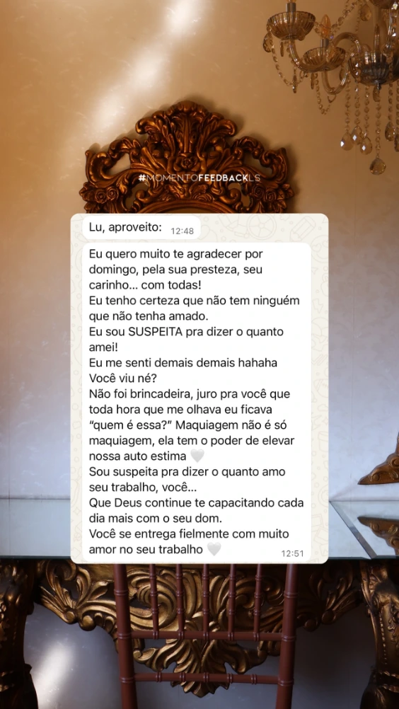 Depoimento de aluna verificada